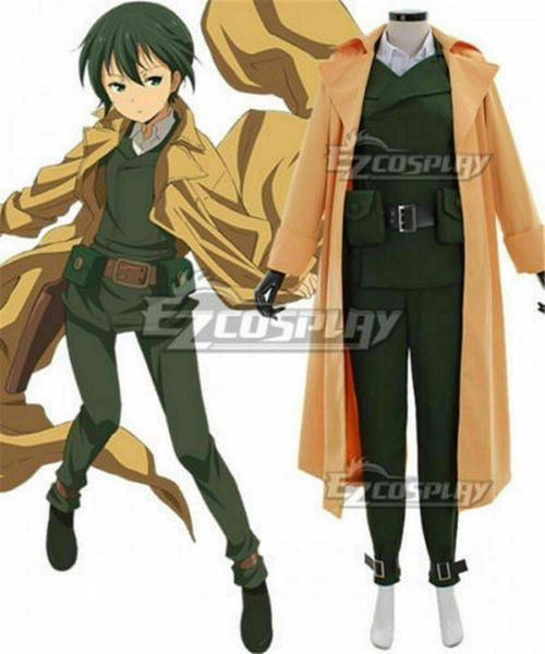 

new kino's journey kino outfit suit uniform custom made cosplay cos, Black;red