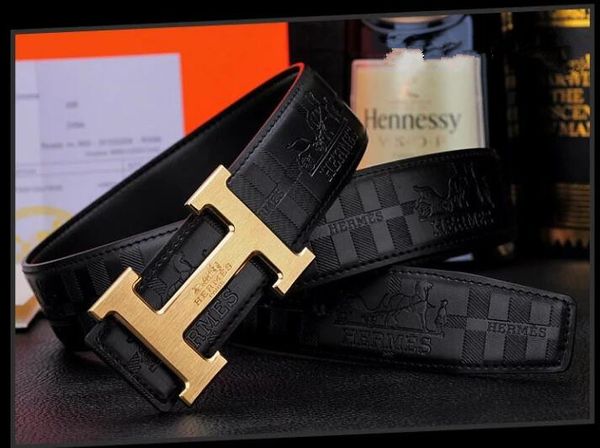

Luxury belt h de igner belt for men buckle belt male belt fa hion men leather belt whole ale 105 125 cm, Black;brown