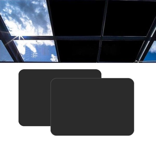 

2pcs black pvc car sun protection window film cover sunshade side window shield sticker for lada kia
