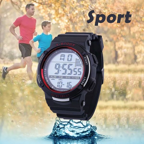 

otoky 2019 fashion watch men watch sport digital wristwatches multi-function watches relogio masculino sports 19august09, Slivery;brown