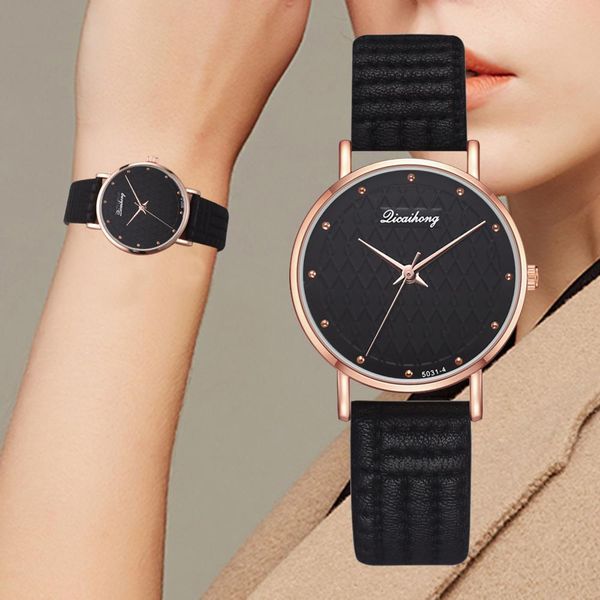 

watch woman bracelet watches fashion leather casual vintage watch wristwatch clock quartz marcas famosas, Slivery;brown
