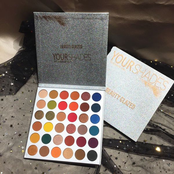 

beauty glazed 36 colors shades eye shadow palette nude shining makeup pigments highly pigmented studio eyeshadow cosmetics epacket free