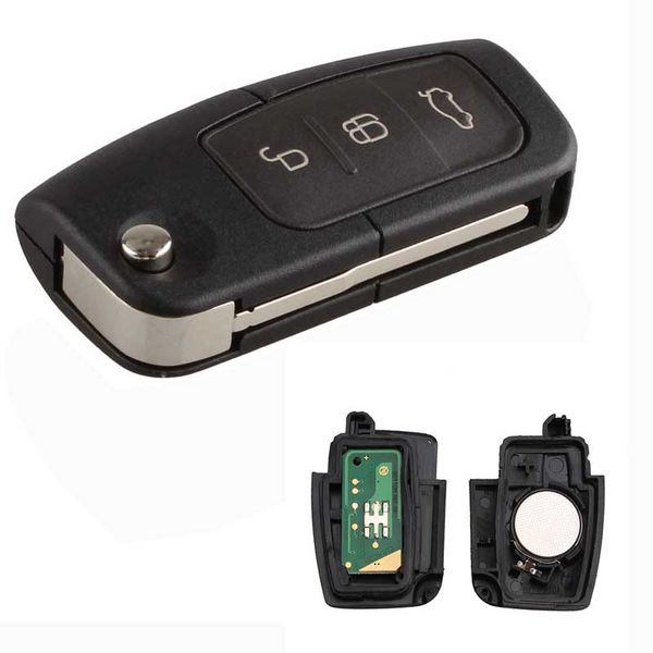 

3button remote key fob 433mhz with chip 4d63 for ford focus monde