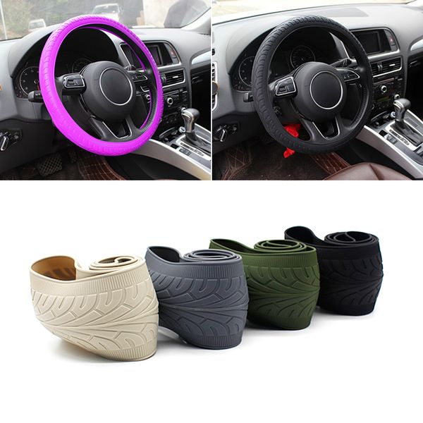

1pcs car styling silicone car steering wheel glove cover accessories for lada kia etc