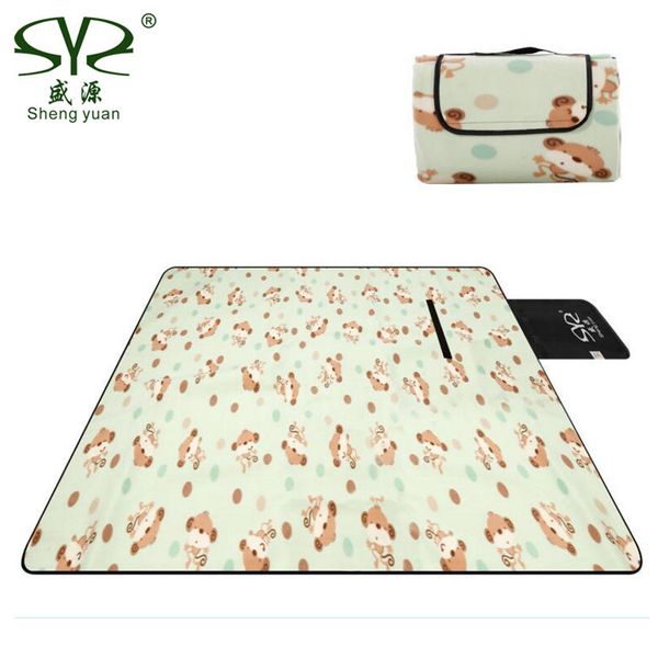 

200*200cm foldable outdoor camping sleeping mat waterproof portable bed picnic mat plaid sleeping blanket baby tourist pad
