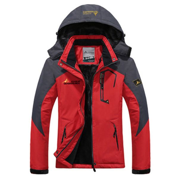 

fashion thickening normcore / minimalism outdoor jacket love mountaineering clothing plus velvet warm windproof cotton plus size, Tan;black