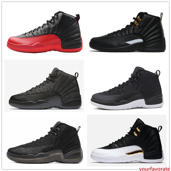

12s classic 12 basketball shoes ovo black nylon the master wool xii flu game wings cny french blue wolf grey shoes