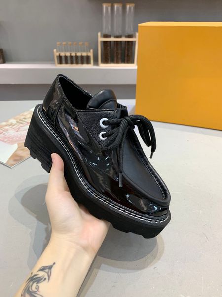 

wholesale fashion new beaubourg shoe platform derby lace up men shoes brand women black white casual shoes size 36-45 with box