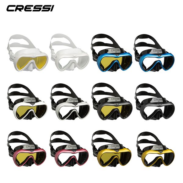 

cressi a1 anti-fog diving mask professional scuba snorkeling mask silicone for men women new arrival 2020