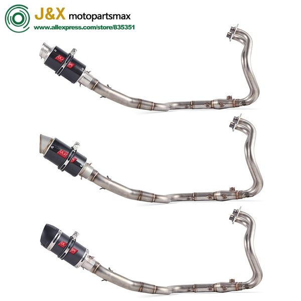 

ninja250 nanja300 nanjia250r motorcycle exhaust muffler contact middle pipe for ninja 250r 250 300 2014-2015 slip-on