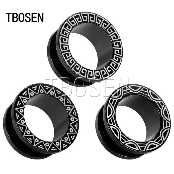 

ювелирные изделия 2pcs ухо носилки пронзительный туннели заглушки манометры из нержавеющей стали серьги моды тела подарков 6мм до 25мм женщи, Slivery;golden