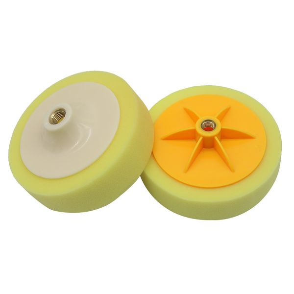 

2 pcs sponge wheel waxing 6 inch auto car polishing buffing pad m14 m16 m8617