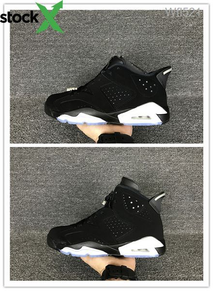 

wholesale with box new 6 vi black silver white men basketball shoes 6s mens sports shoes sneakers brand trainers size 8-12
