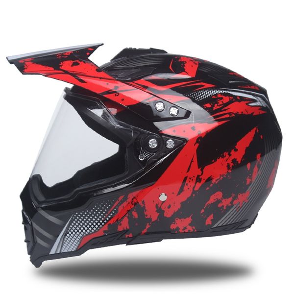 

four seasons motorcycle helmet racing off-road helmet uv-proof lens locomotive rider full-coverd skiing skating helmets