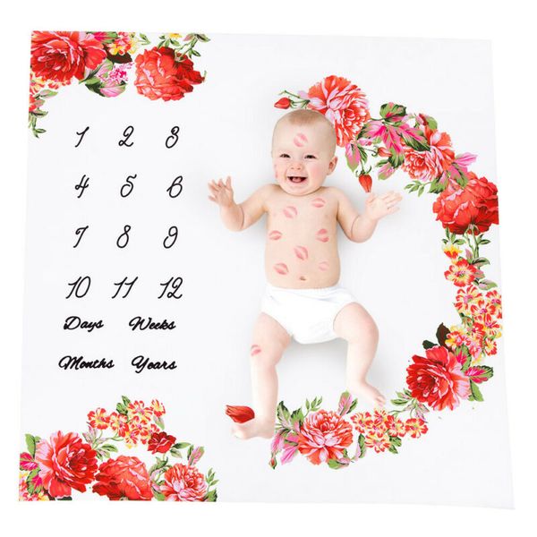 

baby kids girl boy floral cotton blanket milestone pgraphy p props shoots blanket joyous