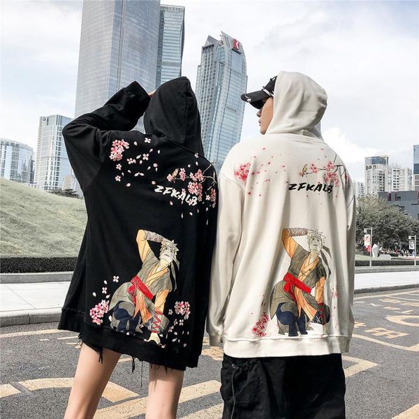 

японское аниме наруто печать свитер с капюшоном мужской хип-хоп bf ins tide tide бренд любителей главная любовь осень, Black