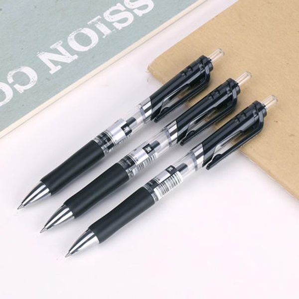 

deli 12pcs gel pen office students write 0.5mm carbon black red and blue test stationery 33388 specifications available