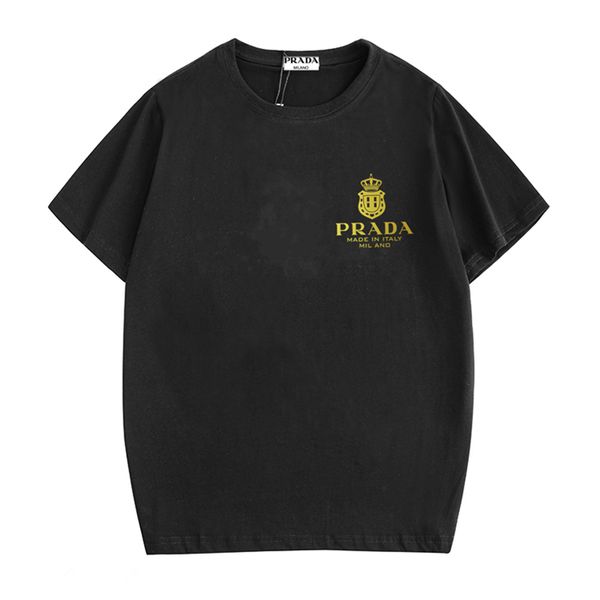 

19ss/prada shirt designers t shirt brand printed cotton 8gucci luxury casual g8moncler polo shirt 9dsquared2 tee women mens v6burberry, White;black