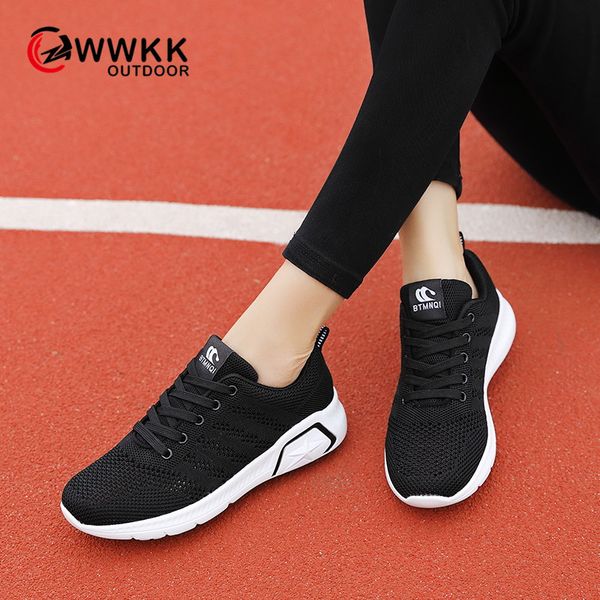 

wwkk 2019 summer sneakers for women breathable mesh sports shoes woman walking flat casual running ladies shoes zapatillas muje