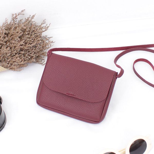 

womens leather small handbag satchel shoulder envelope messenger cross body bag