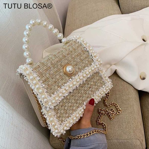 

quality шерстяная pearl tote сумка женская дизайнерская сумка повседневная закрылков crossbody сумки женские цепи плеча сумка h077