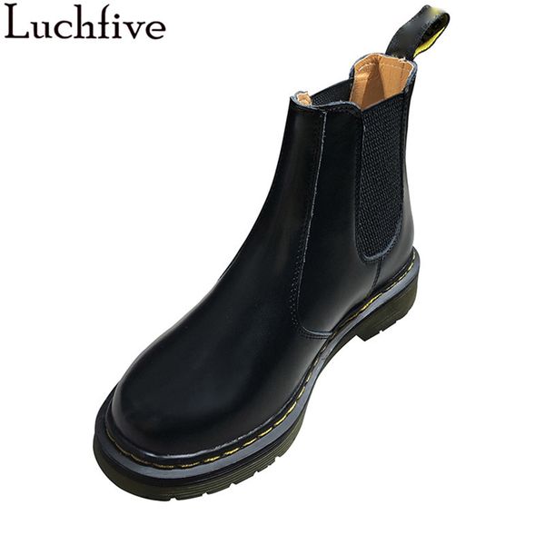 

fashion buckle strap ankle boots round toe black shoes woman low heels ladies shoes runway zapatos de mujer