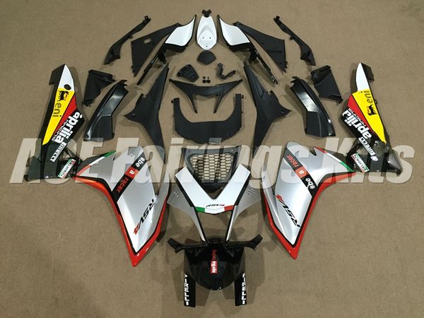 

новый комплект полных обтекателей для aprilia rsv4 1000 2009 2010 2011 2012 2013 2014 rsv4 1000 09 10 11 12 13 14 на заказ бесплатно серебро