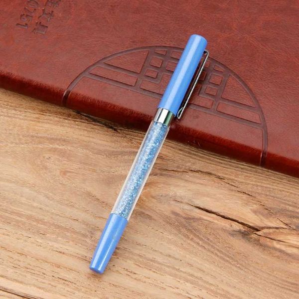 

luxury diamond metal ballpoint crystal gold metal pen for office supplies gift h7ec, Blue;orange