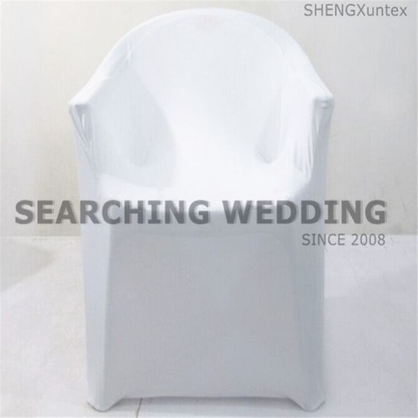 

plastic arm lycra spandex chair cover for event wedding decoration