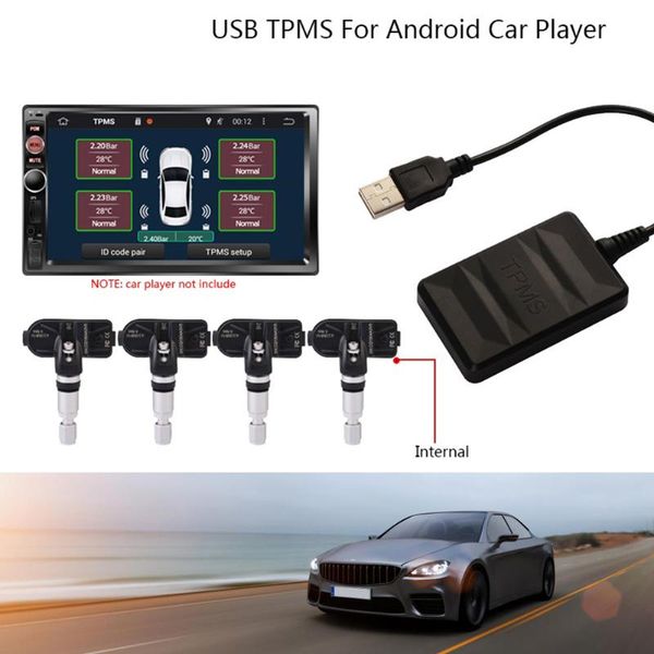 

tpms tire pressure monitor system for android car radio player usb tire pressure monitoring system external/internal sensor