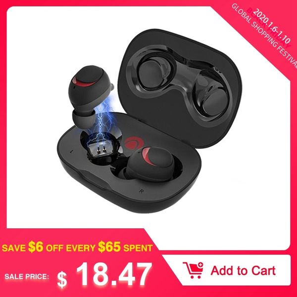 

airaux true wireless bluetooth earphone hi-fi headset stereo headphone waterproof with mic for blitzwolf brother in stock