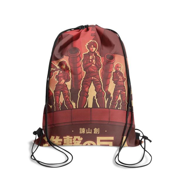 

attack on titan wallpaper movie fashion sports belt backpack,design limited edition suitable for string package attack titan no hope art