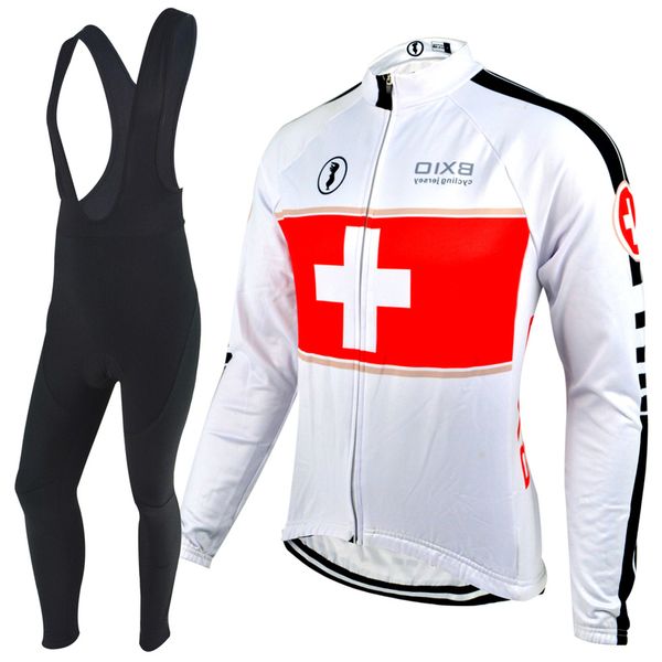

bxio brand white cycling jerseys winter fleece thermal cycling kit sleeve sports wear bikes cothes to keep warm bicycle clothing bx-001, Black;red
