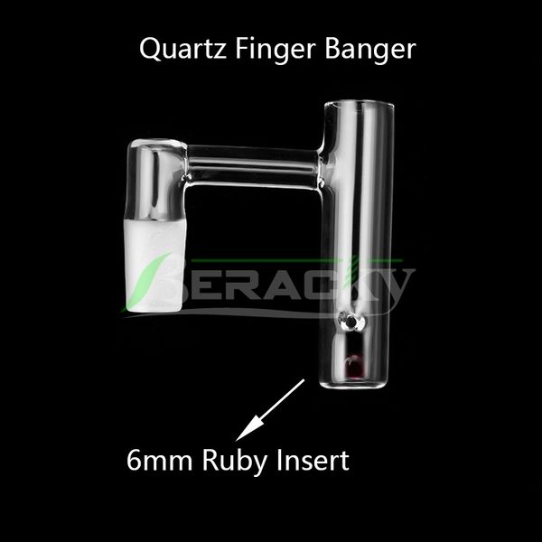 

Beracky Новые кварцевые Finger Banger с 6мм рубин Pearl 10мм 14мм 18 мм Мужской Женский 45 90 Гвозди для стекла Вода затяжками Dab Rigs
