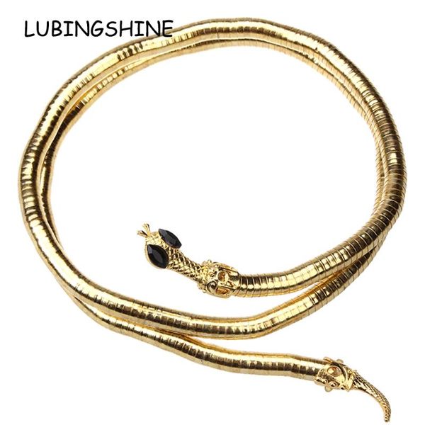

vintage punk bendable snake head ожерелье цвет золото животные подвеска ожерелье гибких цепочки преувеличенных для женщин мужчину ювелирных, Silver