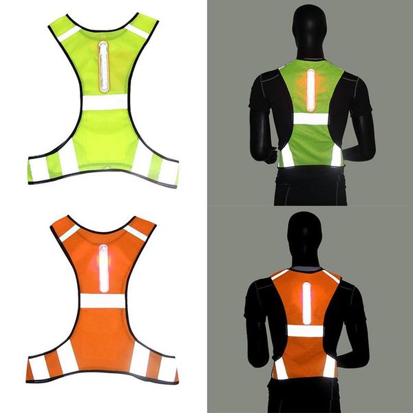 

outdoor night riding running led light reflective vest sports vest, Black