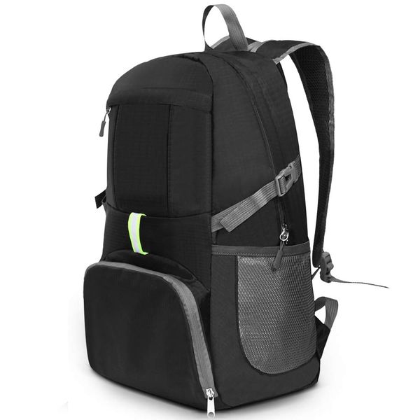 

35l waterproof traveling bag folding hiking daypack lightweight packable backpack for outdoor camping traveling biking school