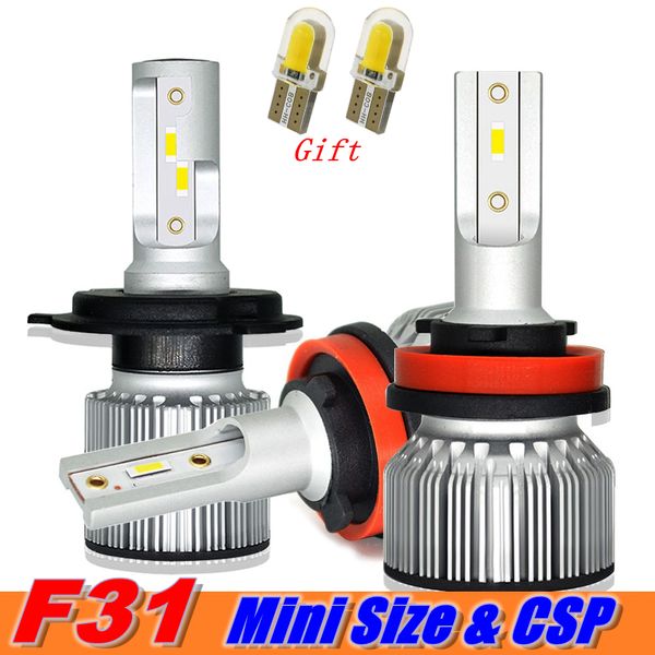 

mini size led car headlight bulbs h7 led h4 h11 h1 h3 9005 9006 9012 d2 csp front fog light bulb 6000k 80w 8000lm 12v 24v