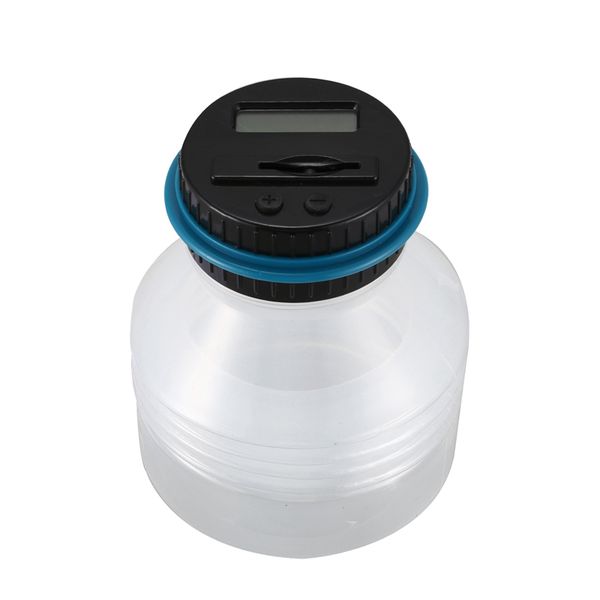 

1.8l shrinkable piggy bank counter coin money saving box electronic digital lcd counting jar coins storage box
