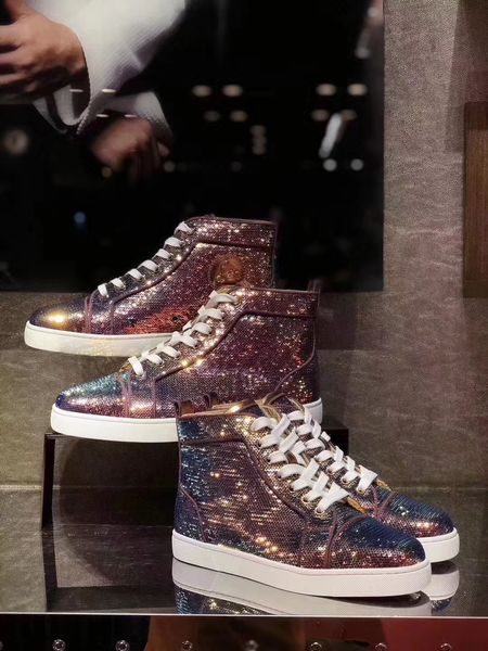 

wholesale original pop shining design sneaker,casual shoes, brand boots, 3colors,fast delivery ,made by original calf skin, Black