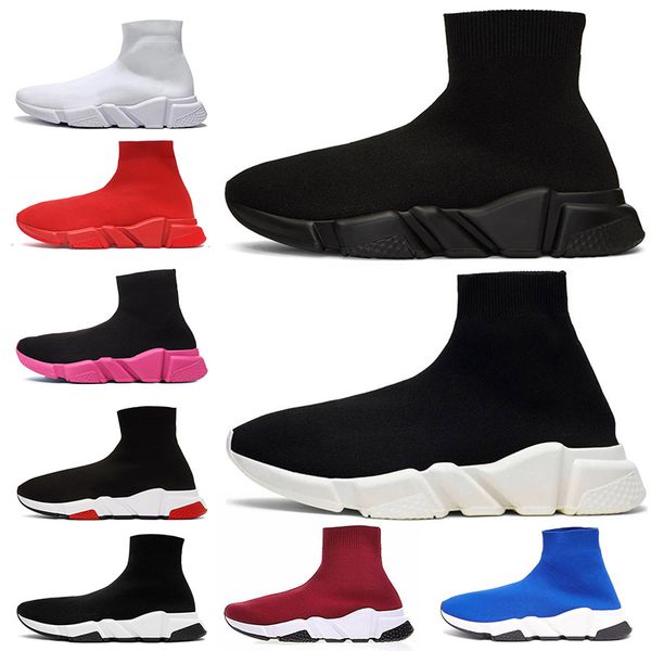 

sale sock shoes triple black black white blue full red triple white black pink women boots sneakers designer sports boots 36-45