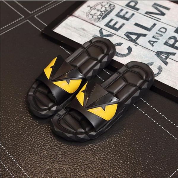 

wholesale-designer sandals f e n d summer luxury slipper for men black beach pvc slides men slippers designer shoes ing