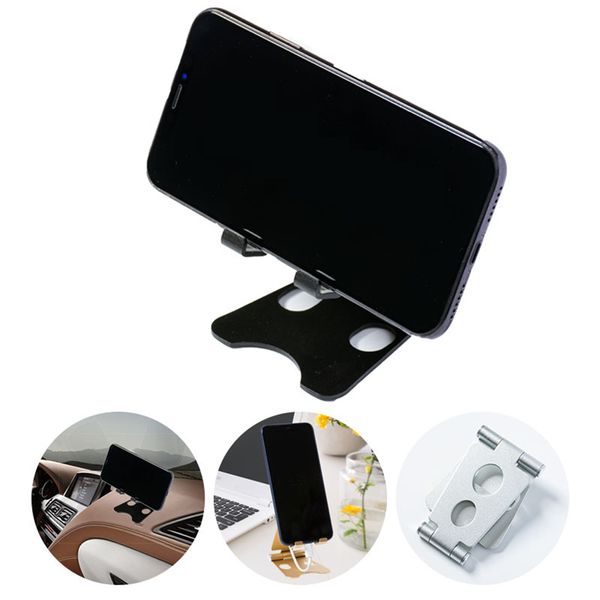 Mini portátil Titular do telefone móvel dobrável suporte Desk do suporte de Tablet 270 graus ajustável liga de alumínio universal para todas as telefone