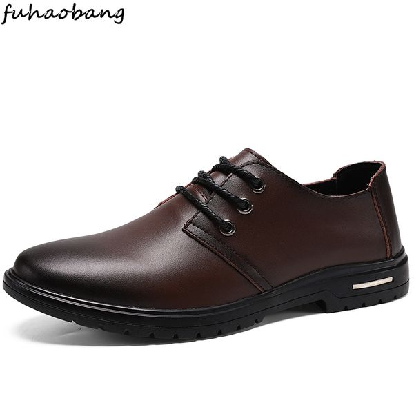 

shoes for men genuine leather casual comfortable lace up fahsion brand men boat lace up breathable shoes big size 48, Black