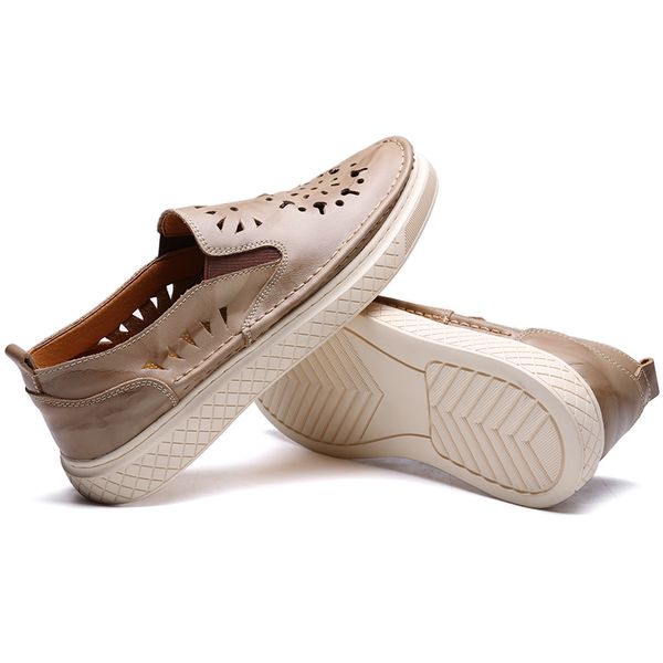 

comfortable spring loafers men cuero canvas summer fashion causal on sapatos new 2020 sneakers slip sports para leather shoe de, Black