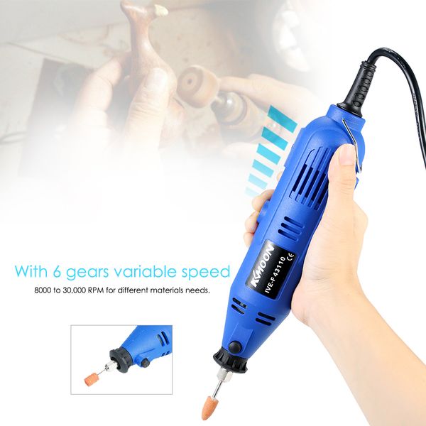 

multi-functional electric grinder set 6-speed variable speed electric drill grinding rotary tool for milling polishing drilling