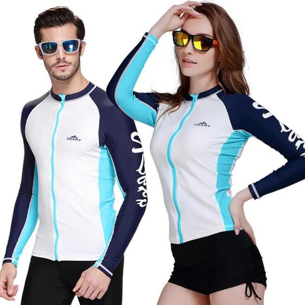 

men's diving suit front zipper uv protection breathable quick drying diving wetsuits water sports wetsuit jacket zipup