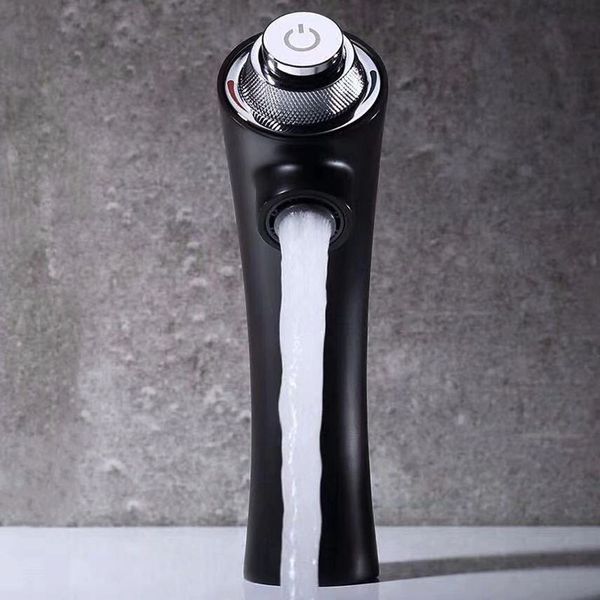 

матовый черный смеситель для ванной комнаты бассейна смеситель на одно отверстие, смеситель холодной и горячей воды