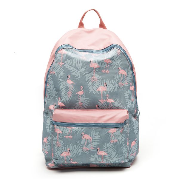 

designer backpack ttou 3d flamingo cartoon printing backpack stitching floral casual daily travel bag teenagers school bag mochila