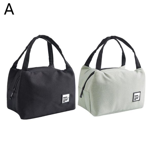 

portable lunch bag 2020 new thermal insulated lunch box tote cooler bag bento pouch container school storage bags #5, Blue;pink